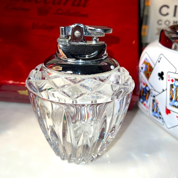 Other Beautiful Heavy Cut Glass Table Lighter Poshmark